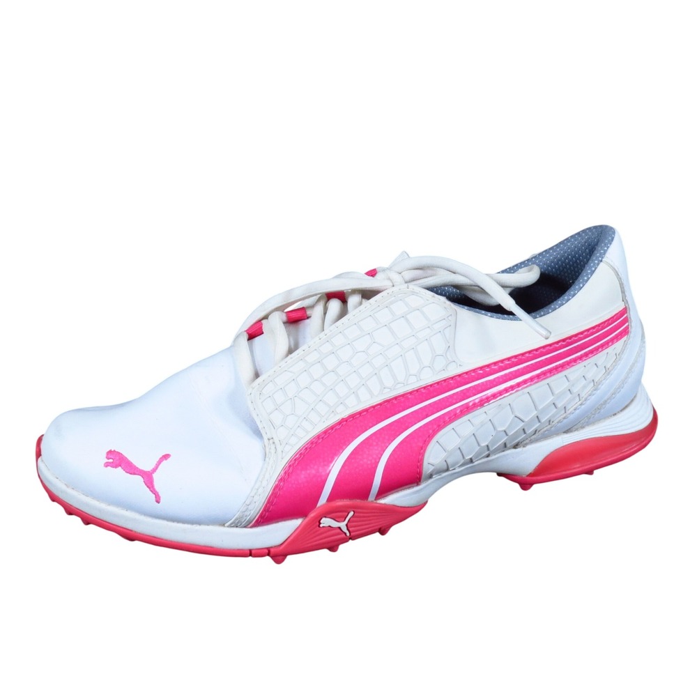 Puma Biofusion Women Golf Shoes Size 8 Athletic‎ Performance White Pink